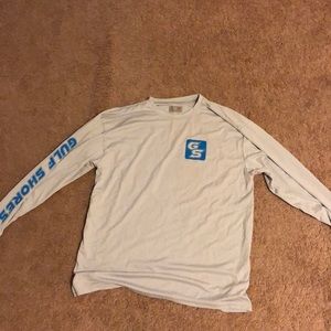 Men’s Large Gray Long Sleeve Fishing Shirt